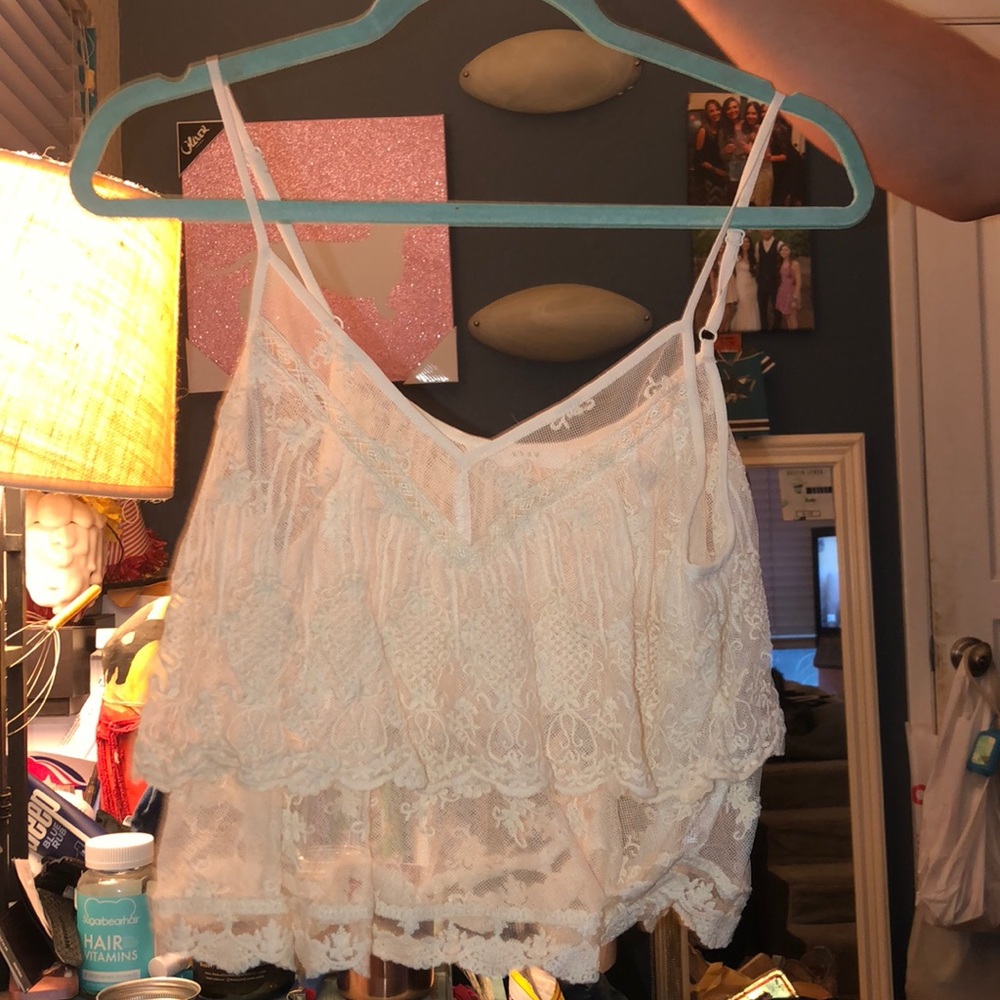 Lace crop top